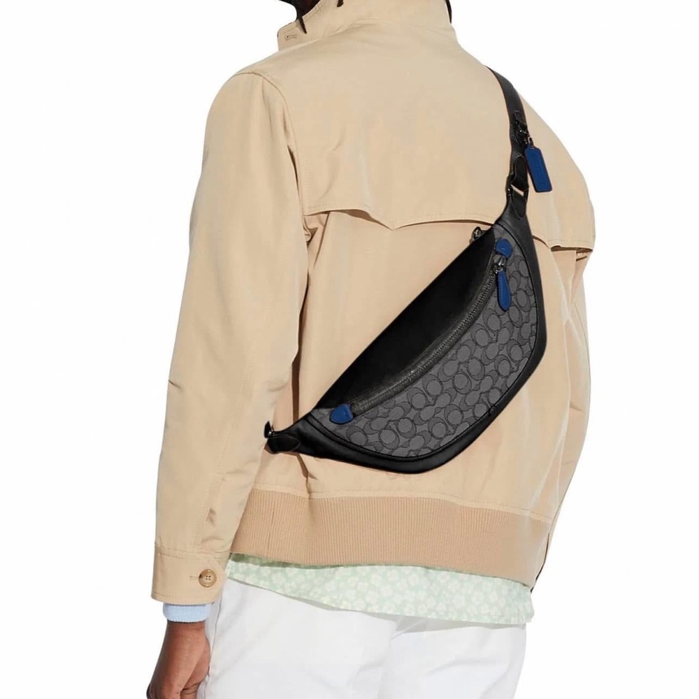 C3795 - Coach League Belt Bag in Signature Jacquard - Picture 11 of 11